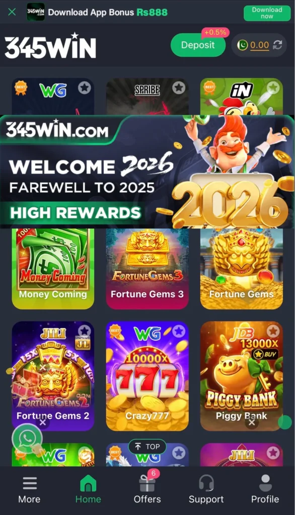 345Win game features